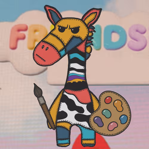 MOS WORLD friend character illustration
