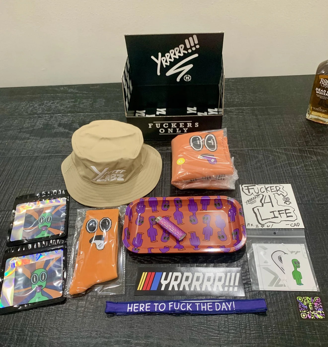 YRRRRR Labz merch in real life